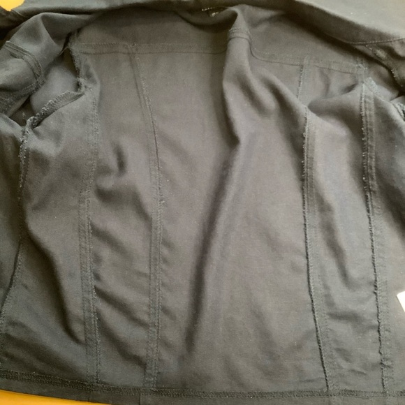 ELLEN TRACY Navy Crop Linen Blend Jacket Size M - Picture 12 of 15